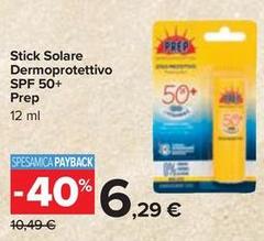 Prep - Stick Solare Dermoprotettivo Spf 50+