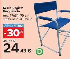 Sedia Regista Pieghevole