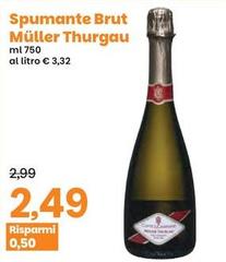 Brut - Spumante  Müller Thurgau