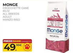 Monge - Crocchette Cane All Breeds Adult Manzo Riso