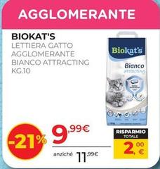 Biokat's - Lettiera Gatto Agglomerante Bianco Attracting