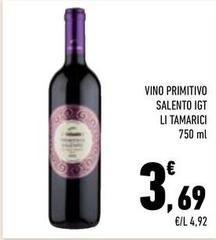 Li tamarici - Vino Primitivo Salento IGT