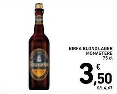 Monastère - Birra Blond Lager