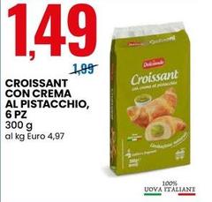 Croissant Con Crema Al Pistacchio