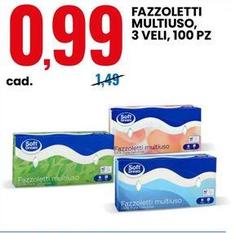 Soft - Fazzoletti Multiuso, 3 Veli, 100 Pz