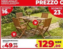 Amalfi - Sedia Con Braccioli