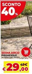 Sedia Arco Pieghevole