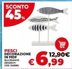 Pesci Decorazione In Mdf
