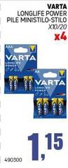 Varta - Longlife Power Pile Ministilo-Stilo
