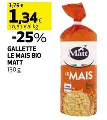 Matt - Gallette Le Mais Bio