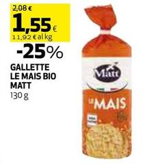 Matt - Gallette Le Mais Bio
