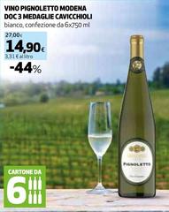 Cavicchioli - Vino Pignoletto Modena DOC 3 Medaglie