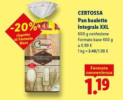 Certossa - Pan Bauletto Integrale XXL