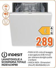 Indesit - Lavastoviglie A Scomparsa Totale In2ie14cnp80
