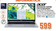 Acer - Notebook Aspire Lite AL1554P52FS