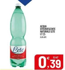 Lete - Acqua Effervescente Naturale