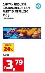 Findus - Capitan  Bastoncini Con 100% Filetti Di Merluzzo