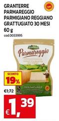 Granterre - Parmareggio Parmigiano Reggiano Grattugiato 30 Mesi