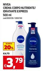 Nivea - Crema Corpo Nutriente/ Idratante Express