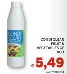 Clear - Condi  Fruit & Vegetables Gf