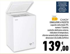 Candy - Congelatore A Pozzetto