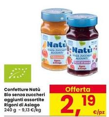 Rigoni Di Asiago - Confetture Natù Bio Senza Zuccheri Aggiunti Assortite