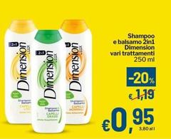 Dimension - Shampoo E Balsamo 2in 1 Vari Trattamenti