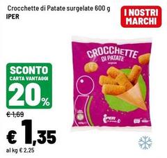Iper - Crocchette Di Patate Surgelate