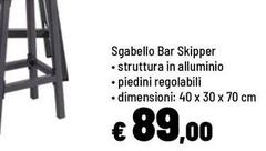 Skipper - Sgabello Bar