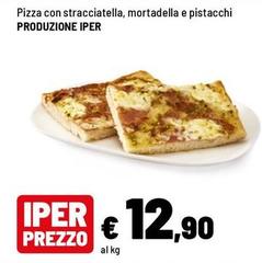 Iper - Pizza Con Stracciatella, Mortadella E Pistacchi