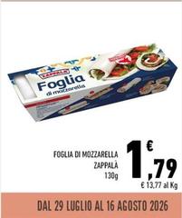 Zappalà - Foglia Di Mozzarella