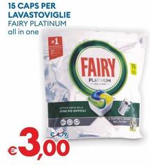 Fairy Platinum - 15 Caps Per Lavastoviglie