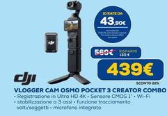 Dji - Vlogger Cam Osmo Pocket 3 Creator Combo
