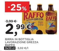 Raffo - Birra In Bottiglia Lavorazione Grezza