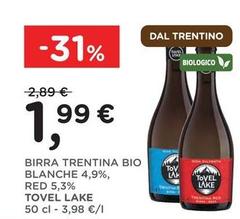 Tovel Lake - Birra Trentina Bio Blanche 4,9%, Red 5,3%