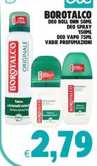 Borotalco - Deo Roll Onn Spray Deo Vapo