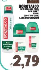 Borotalco - Deo Roll Onn Spray Deo Vapo