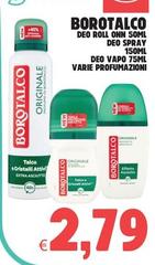 Borotalco - Deo Roll Onn Spray Deo Vapo