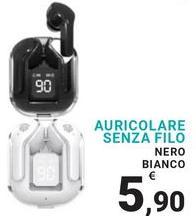 Auricolare Senza Filo Nero Bianco