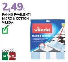 Vileda - Panno Pavimenti Micro & Cotton