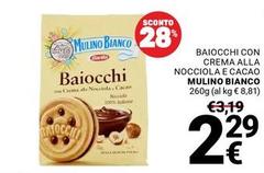 Mulino Bianco - Baiocchi Con Crema Alla Nocciola E Cacao