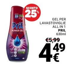 Pril - Gel Per Lavastoviglie All In 1