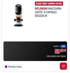 De Longhi - Macchina Caffe' A Capsule EDG226.W