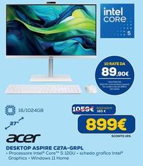 Acer - Desktop Asspire C27A-GRPL
