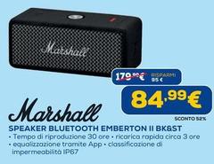 Marshall - Speaker Bluetooth Emberton II BK&ST