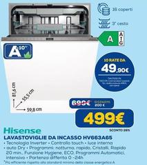 Hisense - Lavastoviglie Da Incasso HV663A65