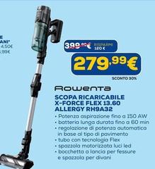 Rowenta - Scopa Ricaricabile X-Force Flex 13.60 Allergy RH9A32