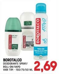 Borotalco - Deodorante Spray/Roll-On/Vapo