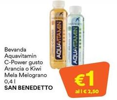 San Benedetto - Bevanda Aquavitamin C-Power Gusto Arancia O Kiwi Mela Melograno