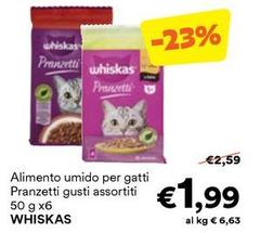 Whiskas - Alimento Umido Per Gatti Pranzetti